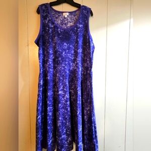 Lularoe Simply Comfortable Tue Dye Dress - Size 2XL
